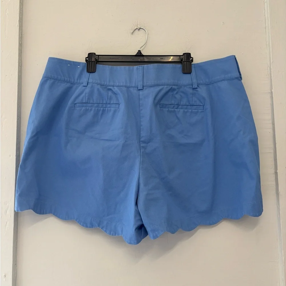 Lane Bryant‎ The Allie Blue Scalloped Hem Shorts Size 22